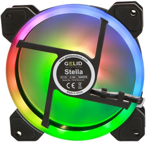 PC-Lüfter GELID Solutions Stella 120mm ARGB Rückseite