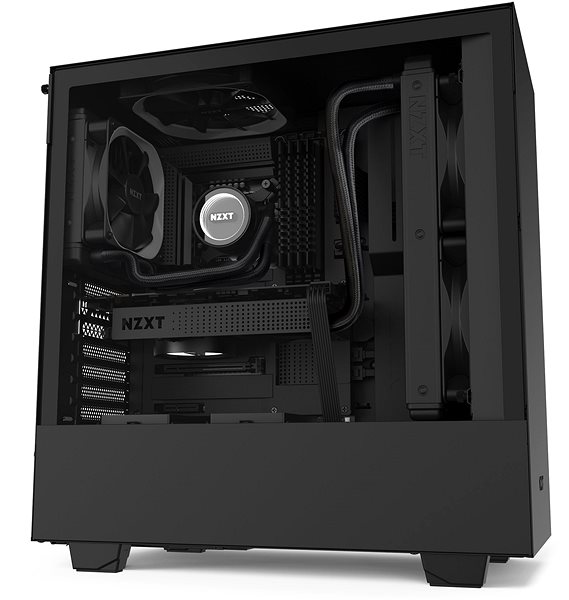 PC Case NZXT H510 Matte Black Lateral view