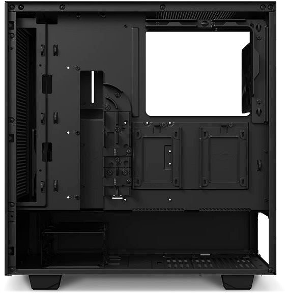 PC-Gehäuse NZXT H510 Flow Black Seitlicher Anblick