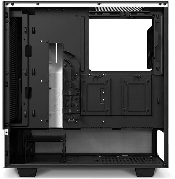 PC Case NZXT H510 Flow White Lateral view