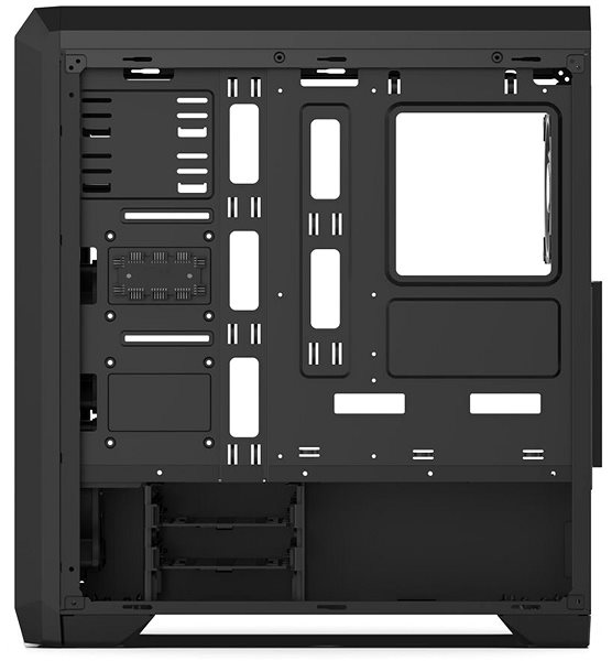 Számítógépház SilentiumPC Regnum RG4T RGB Pure Black Oldalnézet