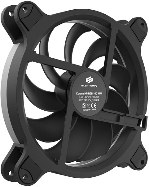 Számítógép ventilátor SilentiumPC Corona HP RGB 140 Hátoldal