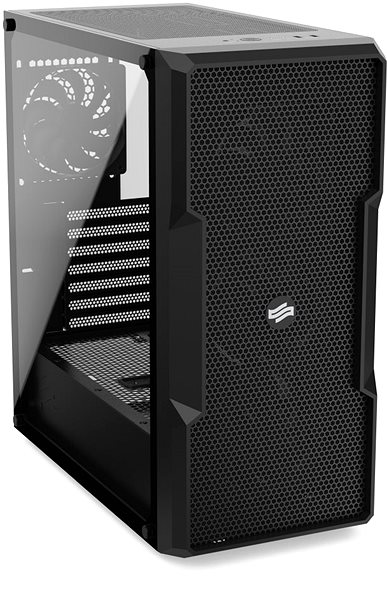 Počítačová skříň SilentiumPC Regnum RG6V TG Pure Black Screen