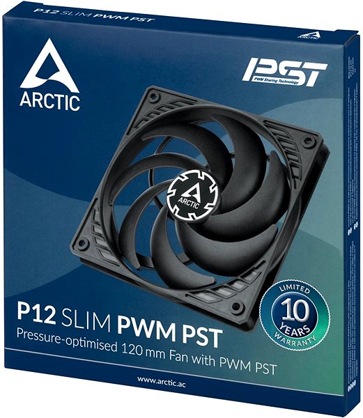 PC ventilátor ARCTIC P12 Slim PWM PST Csomagolás/doboz