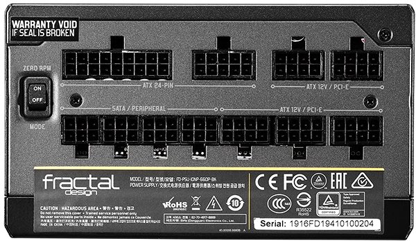 PC zdroj Fractal Design ION+ 660P Možnosti pripojenia (porty)