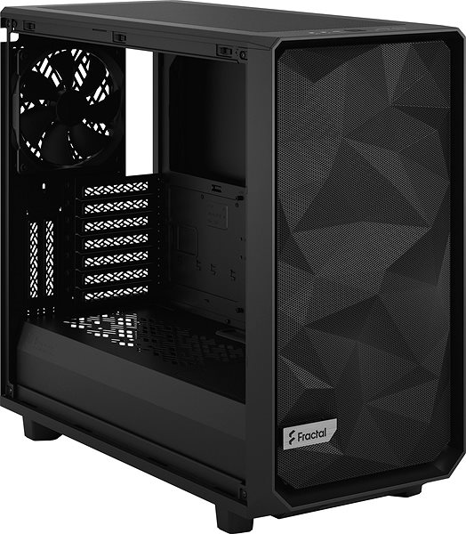 PC Case Fractal Design Meshify 2 Black TG Dark Lateral view