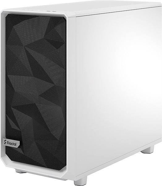 PC Case Fractal Design Meshify 2 White TG Clear Lateral view
