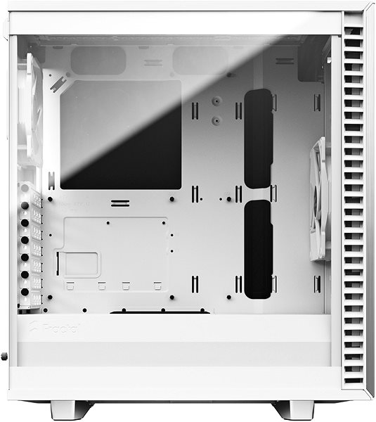 PC Case Fractal Design Define 7 Compact White TG Lateral view