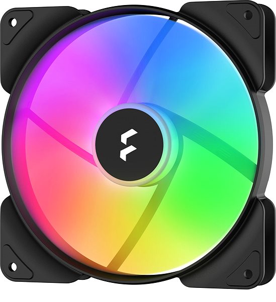 PC-Lüfter Fractal Design Aspect 14 RGB Black Frame (3er Pack) Seitlicher Anblick