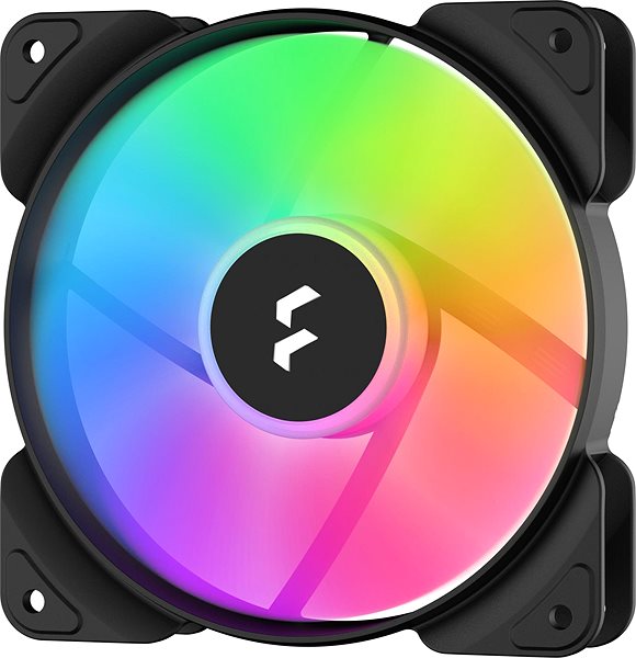 PC-Lüfter Fractal Design Aspect 12 RGB PWM Black Frame (3er Pack) Seitlicher Anblick