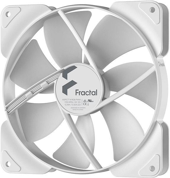 PC ventilátor Fractal Design Aspect 14 RGB PWM White ...
