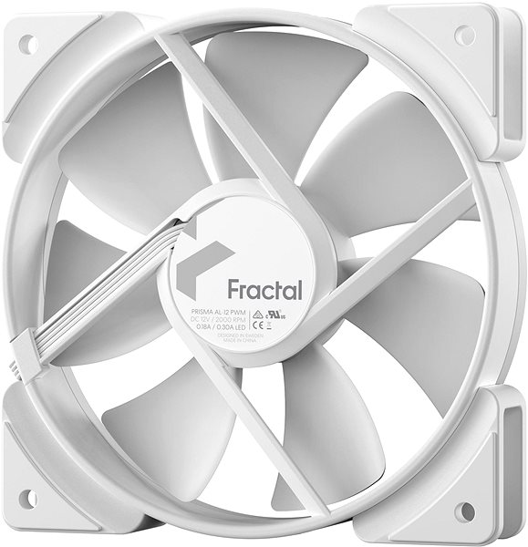 PC ventilátor Fractal Design Prisma AL-12 ARGB PWM White ...