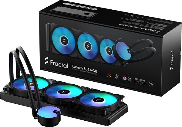 Vízhűtés Fractal Design Lumen S36 RGB Csomagolás/doboz