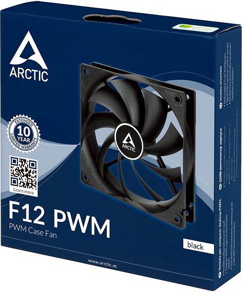 PC Fan ARCTIC F12 PWM Black Packaging/box