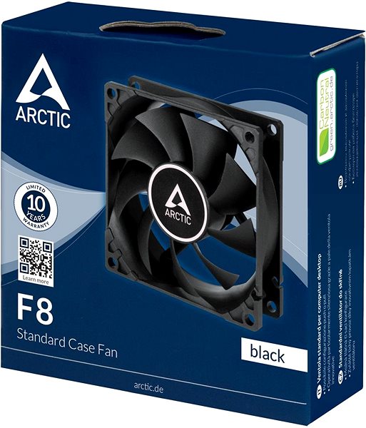 PC Fan ARCTIC F8 Black Packaging/box