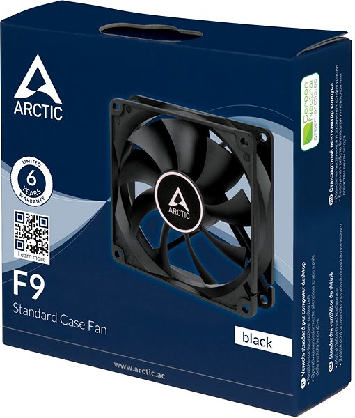 PC Fan ARCTIC F9 Black Packaging/box