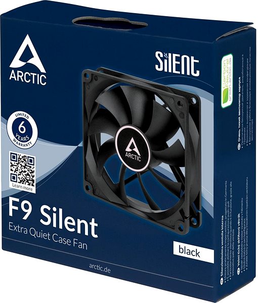 PC Fan ARCTIC F9 Silent Black Packaging/box