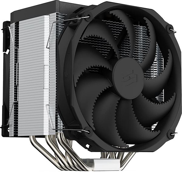 CPU-Kühler SilentiumPC Fortis 5 Dual Fan Seitlicher Anblick
