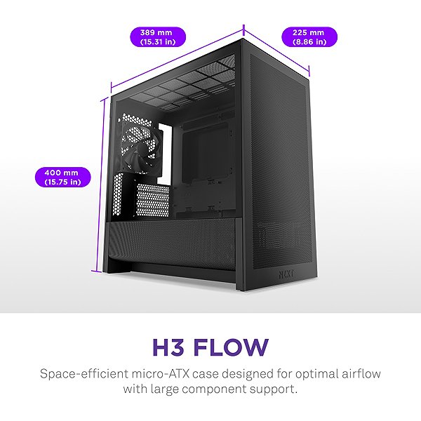 PC Case NZXT H3 Flow Black ...