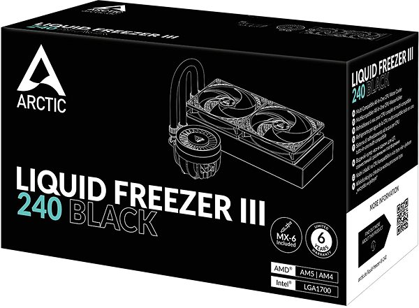 Vodné chladenie ARCTIC Liquid Freezer III 240 Black ...