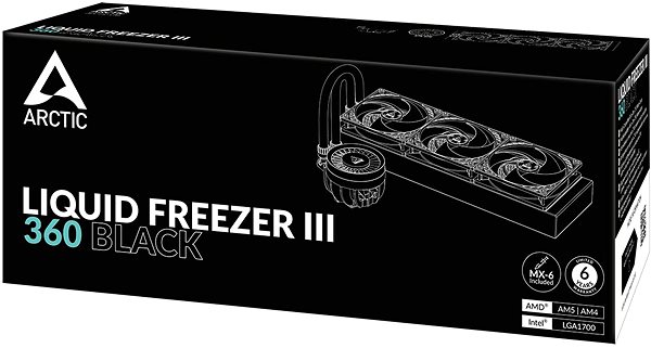 Vodné chladenie ARCTIC Liquid Freezer III 360 Black ...
