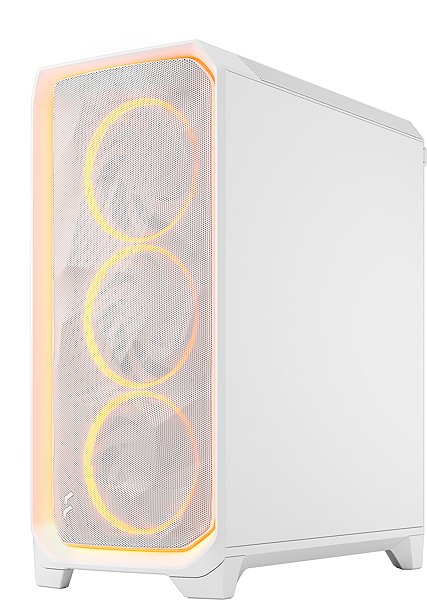 PC Case Fractal Design Meshify 3 Ambience Pro RGB White TG Clear Tint ...