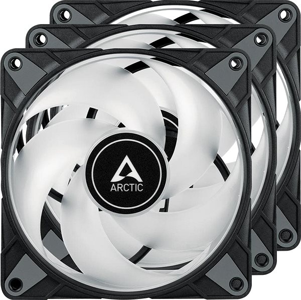 PC ventilátor ARCTIC P12 PWM PST A-RGB 0dB Value pack (3db) Black Képernyő