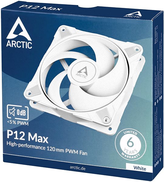 Ventilátor do PC ARCTIC P12 Max White ...