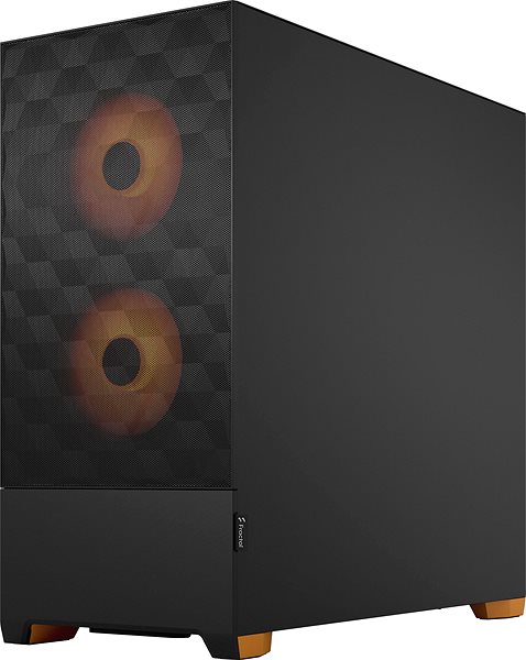 PC-Gehäuse Fractal Design Pop Air RGB Orange Core TG Clear Tint ...