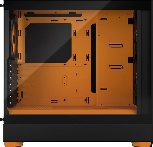 Számítógépház Fractal Design Pop Air RGB Orange Core TG Clear Tint ...