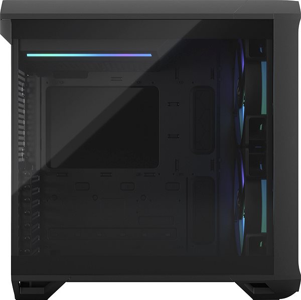 PC Case Fractal Design Torrent Compact RGB Black TG Light Lateral view