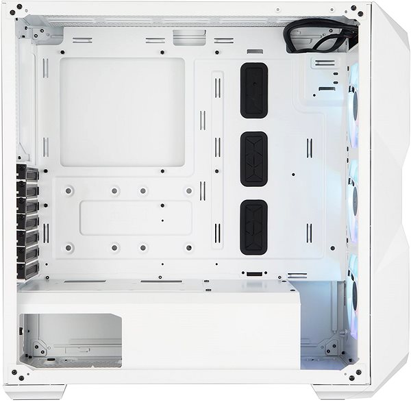 PC skrinka Cooler Master MasterBox TD500 Mesh White Bočný pohľad