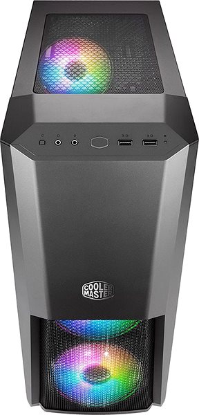 PC-Gehäuse Kühler Master MB500 ARGB Anschlussmöglichkeiten (Ports)