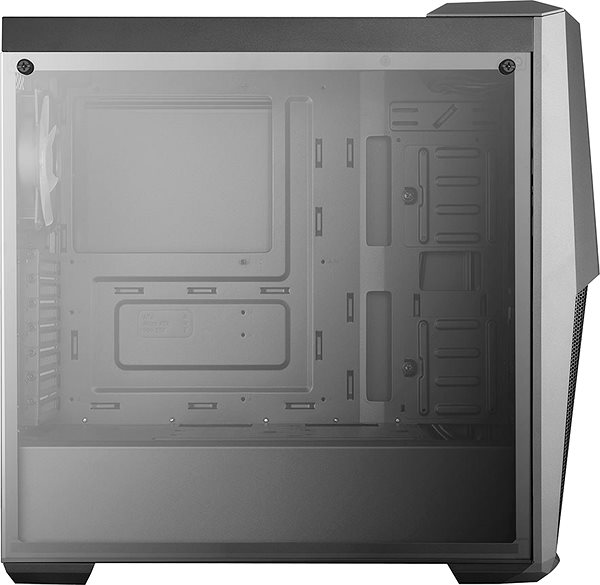 PC-Gehäuse Kühler Master MB500 ARGB Seitlicher Anblick