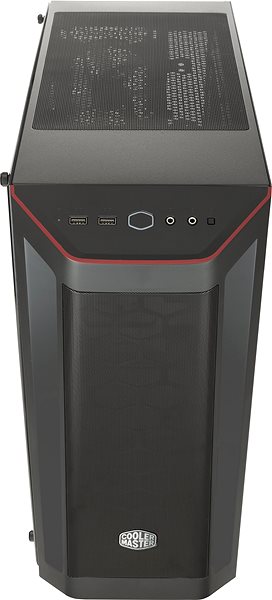 PC Case Cooler Master MasterBox MB511 Mesh Red Trim Connectivity (ports)