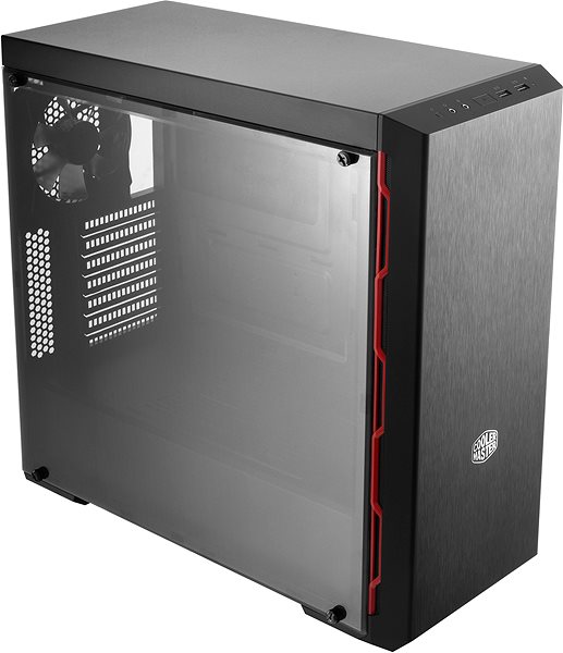 PC Case Cooler Master MasterBox MB600L Red Trim Screen