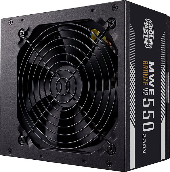 PC Power Supply Cooler Master MWE Bronze 550W V2, 230V Lateral view