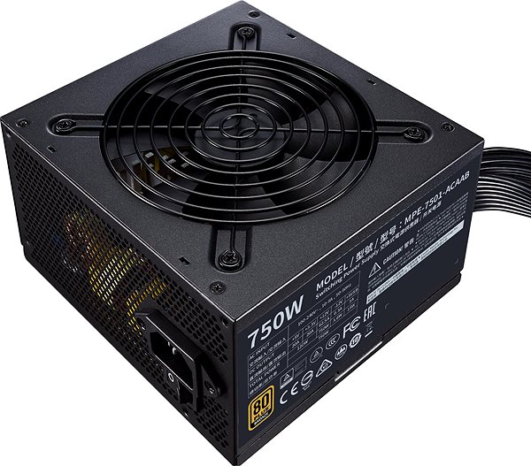 PC Power Supply Cooler Master MWE 750 BRONZE - V2 Lateral view