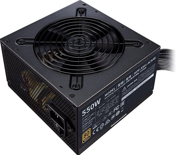 PC Power Supply Cooler Master MWE BRONZE 550 - V2 Lateral view