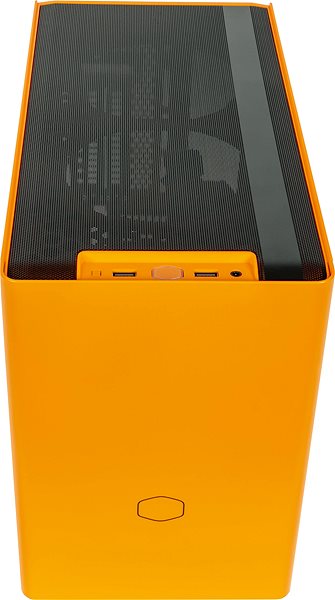 PC-Gehäuse Cooler Master MasterBox NR200P SUNSET ORANGE Anschlussmöglichkeiten (Ports)
