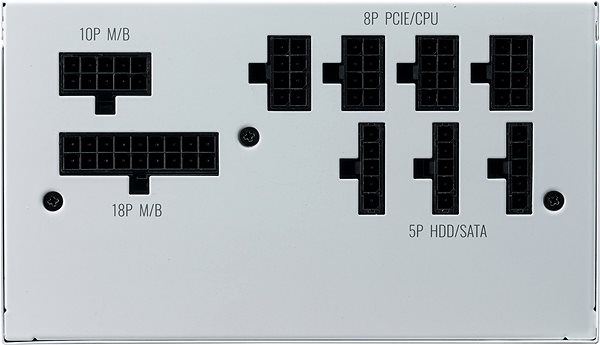 PC Power Supply Cooler Master V550 Gold V2, White Edition Connectivity (ports)