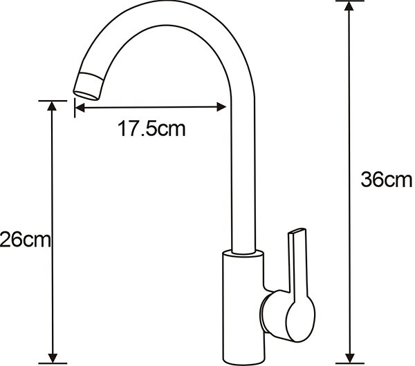 Tap MEXEN Ana Sink mixer black (671000-70) ...