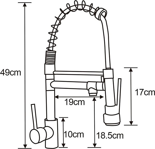 Tap MEXEN Corina Sink mixer black (670601-70) ...