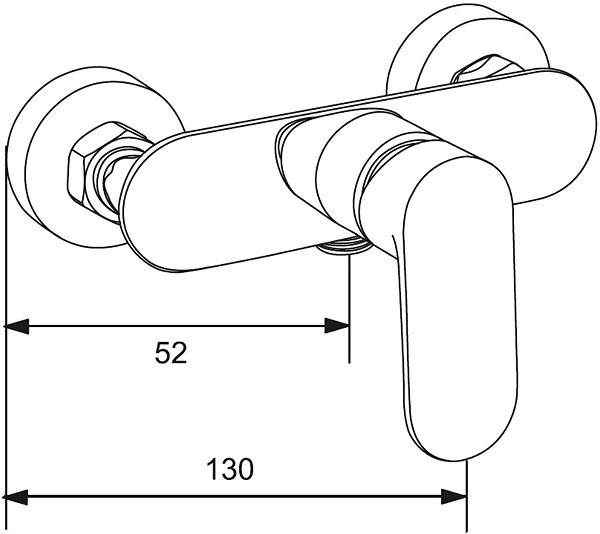 Tap MEXEN Milo Shower mixer, chrome (71340-00) ...