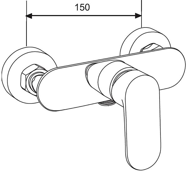 Tap MEXEN Milo Shower mixer, chrome (71340-00) ...