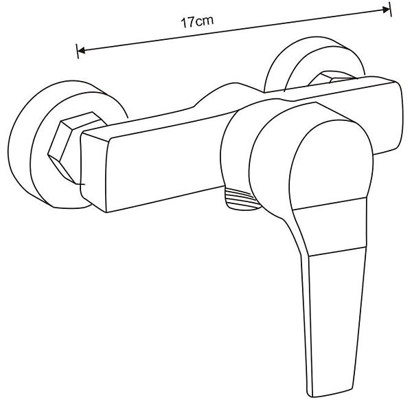 Tap MEXEN Caro Shower mixer, black (746640-70) ...