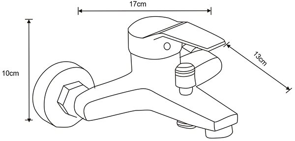 Tap MEXEN Caro Black Bath Faucet (746630-70) ...