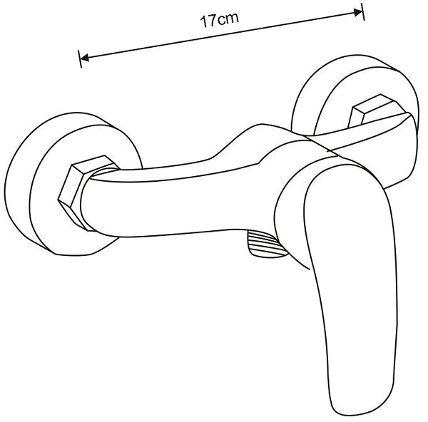 Tap MEXEN Fabia Shower mixer, chrome (746540-00) ...
