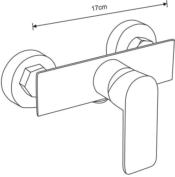 Tap MEXEN Alfa Shower mixer, black (745740-70) ...