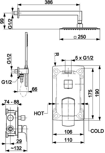 Tap KFA MOKAIT Socket shower set, chrome 5539-511-00 ...